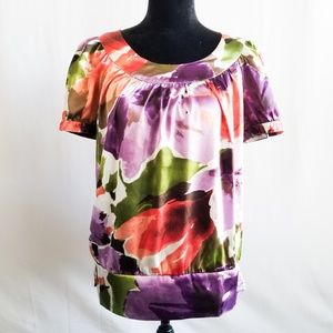 Apt 9 Floral Flowey Blouse Size Medium